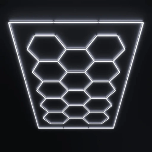 glow grid 8 x 16 series - 14 hexagon led light